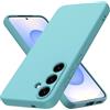 Byvuwiay Cover per Samsung Galaxy S25 5G, Morbida Silicone Liquida TPU Protettivo Ultra Slim Custodia Antiurto, Custodia Compatibile con Samsung Galaxy S25 5G - Azzurro