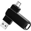 Yaxiny Chiavetta USB C da 64 GB, ad alta velocità, tipo C, doppia OTG, per TV, auto, smartphone, PC, laptop, Chromebook, MacBook Pro