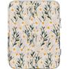 MoKo 9-11 Ricamato Daisy Sleeve Custodia per Il Nuovo iPad da 11 iPad PRO M4/iPad Air M2 2024, iPad Air 5/4/3 10.9/10.5, iPad PRO 11 M2, iPad 9/8th Gen 10.2, Tab S8/S9 11, Margherita Bianca