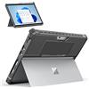 MoKo Custodia Protettiva Compatibile con Microsoft Surface Pro 8 13 2021, Custodia Rigida Leggera Supporta Type Cover Keyboard Cover Case con Bordo Antiurto Rinforzato, Grigio Scuro