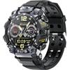 Rainbuvvy Smartwatch da uomo, touchscreen da 1,5 pollici, 4G LTE, 3GB+32GB, activity tracker, batteria da 1150 mAh, doppia fotocamera, WiFi, GPS, sistema autonomo (Nero)