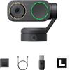 Insta360 Link 2 Pro, Webcam 4K PC/Mac, sensore 1/1, 3, microfoni direzionali canc. rumore, tracking IA, HDR, Twitch per stream o riunioni, supporta Stream Deck, Zoom