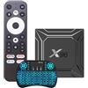 CHROX TV Box X96 M200 Android 14.0, CPU S905X5M, 4 GB di RAM, 32 GB di ROM, WiFi 6, 1000 Mbps, Bluetooth 5.4, USB 3.0, compatibile con H.265, 4K, 60 Fps, AV1, 4K, HDR, 4GB+64GB