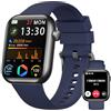 RLQA Smartwatch Uomo Donna, 1.83'' Orologio Smartwatch con Chiamata Bluetooth,Pressione Sanguigna/Cardiofrequenzimetro/Sonno,Contapassi,120+ Modalità Sportive, Impermeabile IP68 Smart Watch per Android&iOS