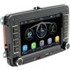 Moobsnry Autoradio VW con CarPlay Wireless Android Auto, Schermo da 7 Pollici, Bluetooth, Mirror Link, EQ, FM/AM/RDS, SWC, Autoradio per VW Passat, Golf, Polo, Caddy, EOS, Touran, Tiguan, Jetta, Seat, Skoda