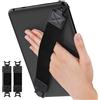 MoKo Cinturino di Sicurezza per 9 - 11 iPad/iPad PRO/iPad Air/Kindle Fire HD/Samsung/Lenovo Tablet, Nero Cinturino da Mano Versatile ad Alta Elasticità Supporto Antiscivolo, 2 Pezzi, Nero