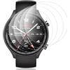 Pnakqil Vetrino Temperato per OnePlus Watch 2R, Vetro 9H, 4 Pezzi | Proteggi Schermo per OnePlus Watch 2R, Pellicola Antigraffio, HD Trasparente, Anti Impronte, Alta Sensibilità al Tocco