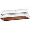 Forcar attrezzature per la ristorazione VL4749 Vetrinetta neutra piano legno cupola plexiglass 85x35x21h