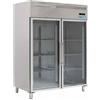 FORCAR-COLD M-GN1410BTG-FC Armadio Refrigerato GN 2/1 Ventilato - Porta Vetro Doppia Anta - Lt 1300 -Monoblocco