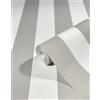 WALLCOVER - Carta da parati in tessuto non tessuto, grigio argento, con motivi a strisce, stile country, bianco, linee moderne, a blocchi di strisce, struttura fine, 10,05 x 0,53 m, Made in Germany
