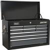 Sealey AP2509B cassettone con 9 cassetti con cuscinetti laterali nero/grigio