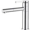 Ibergrif Luna, Miscelatore Lavabo, Rubinetto Bagno con Beccuccio Rotante, Cromo