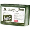 Hanjet Telone impermeabile in tessuto PETarp spesso 15 x 20 5 Mil verde militare campeggio esterno giardino copertura in legno telone resistente agli strappi