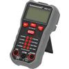 Brennenstuhl multimetro MM-02 con regolazione automatica dell'intervallo di misurazione (tensione CA/CC, corrente CA/CC, resistenza, temperatura, diodo, continuità, capacità, frequenza e NCV, vero RMS