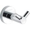 GRIFEMA IBIZA-G32105 Ganci Appendiabiti da Parete, Ganci Portasciugamani di Ottone, Argento/Cromo