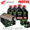 MOTUL - HIFLO KIT TAGLIANDO HONDA CBF600 S ABS 2008 2009 2010 OLIO FILTRI ARIA +OLIO HIFLO