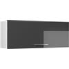 Vicco Pensile da cucina Fame-Line, Antracite lucido/Bianco, 100 cm, per la combinazione con altri moduli della serie Fame-Line