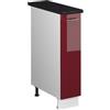 Vicco Armadio cucina dispensa alto Fame-Line, Bordeaux lucido/Bianco, 20 cm, PL Antracite, per la combinazione con altri moduli della serie Fame-Line