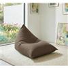 Cieffepi Home Collections TOLDO pouf medium e small per esterno impermeabile (Marrone, Medium)
