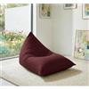 Cieffepi Home Collections TOLDO pouf medium e small per esterno impermeabile (Bordeaux, Medium)