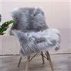 YIHAIC Faux tappetto di pelle di pecora tappeto, Pecora Agnello imitazione pelliccia sintetica decorativa, adatto per tappeto per soggiorno, tappetino per il letto (grigio, 75 x 120cm)