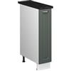 Vicco Armadio cucina dispensa alto Fame-Line, Verde-oro rustico/Bianco, 20 cm, PL Antracite, per la combinazione con altri moduli della serie Fame-Line