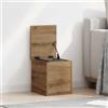 Augerlite Scatola portaoggetti in legno di quercia Artisan, 30 x 35 x 35 cm, con spazio per soggiorno, camera da letto, corridoio, ordine e organizer per coperte, cuscini, vestiti, scarpe