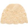 GANAZONO Cappello da Donna All'uncinetto Pizzo, Beanies Vintage Eleganti in Filato Bianco, Comodi e Facili da Indossare per Donne e Ragazze