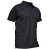 KEFITEVD Polo Shirts Uomo Manica Corta Golf Tshirts Asciugatura Rapida Polo T-Shirt,Nero,2XL