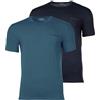 EMPORIO ARMANI T-Shirt Girocollo da Uomo in Puro Cotone, Confezione da 2, Blu, M