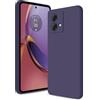 Btstring Cover per Motorola Moto G84, Custodia Antiurto Case Sottile in Silicone TPU con Fodera in Microfibra e Protezione della Fotocamera -Viola
