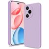 Btstring Cover per Honor 400 Pro 5G, Custodia Antiurto Case Sottile in Silicone TPU con Fodera in Microfibra e Protezione della Fotocamera -Viola Chiaro
