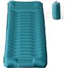 RUMBALUXY Materassino Campeggio con Pompa a Pedale, Autogonfiabile Materasso Gonfiabile, Compatto Cuscino da Campeggio Leggero, Verde acqua, 190x68x14cm Singolo (Spessore 14cm)