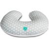 HUSTLE Koala Cuscino Allattamento Neonato Ciambella 0-12 Mesi colore Grigio-Bianco Stelle