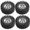 No Set di Pneumatici In Gomma per Auto RC Crawler, Pneumatici In Gomma W8P1