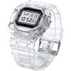 Generic Orologio sportivo unisex, trasparente, digitale, con datario e luce LED, si al buio, impermeabile, per uomo, donna, escursionismo, ciclismo
