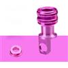 Caswynlife Pedale pieghevole a sgancio rapido, in lega di alluminio CNC, finitura anodizzata leggera, per biciclette pieghevoli stile Brompton P8 P10 D9 (fucsia)