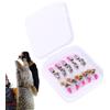 Generico Artificiali 10 Pezzi Swimbait In Metallo Con Amo Lungo E Paillettes