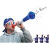 GOX Grande Tromba Vuvuzela France 59 cm Potenza Blu Bianco Rosso. Accessorio per Calcio e Celebrazioni Sportive. Corno ad Air Fort 108 Decibel per l'Animazione.