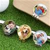WEIYOUDP Marcatore per pallina da golf personalizzato, con clip magnetica personalizzata per foto, marcatore da golf personalizzato con nome del logo dell'immagine, accessorio per golf, regali per uomini