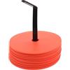 TOYANDONA Dischi da Superficie con Piatta per 15cm Allenamento Calcio e Gomma PVC, Set 22 Pezzi con Borsa per Trasporto in Allenamenti Gruppo e attività in Aula