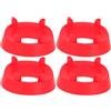 TEHAUX 4pezzi Portapalloni in Plastica Multisport Supporto Verticale per Palloni da Calcio Basket e Pallavolo Espositore Facile da Montare per Palline da Collezione e Memorabilia