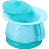 VILLCASE Vasino Design Compatto e Leggero Manico e Coperchio Wc Portatile in Plastico con Bordi Arrotondati per Uso Notturno e Viaggio Riutilizzabile