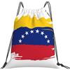 Generic Zaino con Coulisse Venezuela Flag Sacchetta Sportiva Grande capacità Borsa con Coulisse Leggero Sacca da Palestra per Unisex Spiaggia Scuola