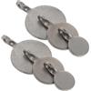 SHINEOFI 6 Pezzi Bersagli in Acciaio Inossidabile Rotondi per Tiro Superficie Liscia e Leggera, Piccoli Bersagli da Allenamento per Uso Interno ed Esterno, Diametro 2/3/4cm