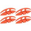 Arithmetix Bitta pieghevole per barca 5 pollici 130 mm 3 fori Resistente all'ossidazione Nylon di grado marino Resistente Flip Up Corda di ormeggio Dock Tie Down Hardware con viti per nave (Senza accessori per