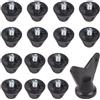 Gettimore 15 tacchetti per scarpe da rugby, 13 mm, ad alta resistenza, per tacchetti in TPU per football americano, borchie a vite M5, impugnatura antiscivolo inclusa, set nero