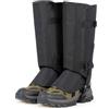 Gettimore Ghette da trekking impermeabili in tessuto 500D per trail running arrampicata - copertura antivento per stivali da neve adulti M L (nero)