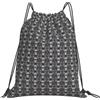 JBJGKHLP Zaino con coulisse con stampa di teschio e fiori per donne e uomini, sport, allenamento, viaggio, yoga, borsa portatile per fitness
