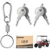 10L0L Chiavi di accensione per carrello da golf per EZGO 1982-up Gas & Electric TXT RXV, OEM 17063-G1 17063G1 (4 pezzi)